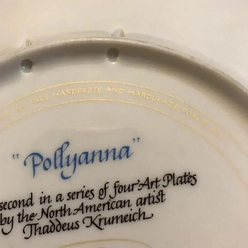 Anna Perenna Uncle Tad's Holiday Cats “Pollyanna” Thaddeus Krumeich Cat Plate - Picture 6 of 14
